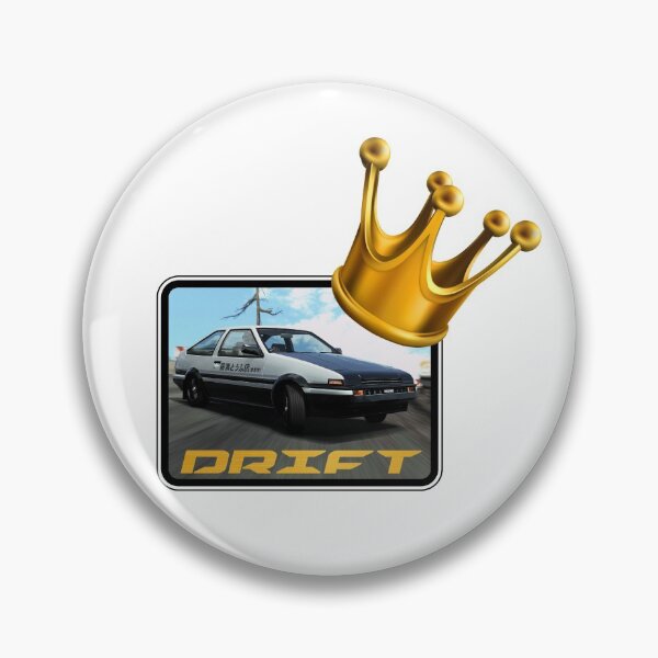 Item preview, Drift King! Gold Crown (On White) designed and sold by epinkb.