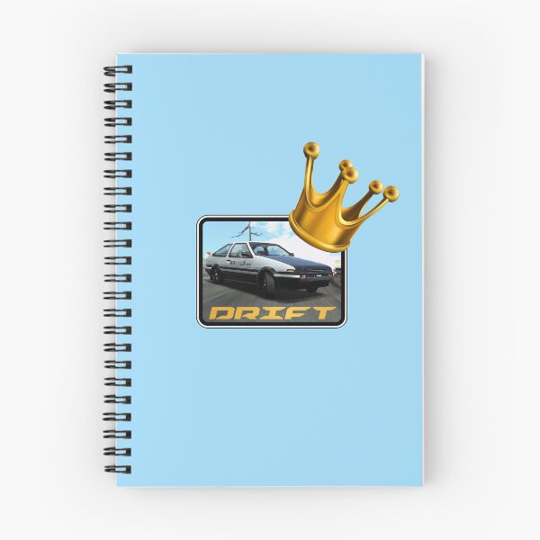 Item preview, Drift King! Gold Crown (On Blue) designed and sold by epinkb.