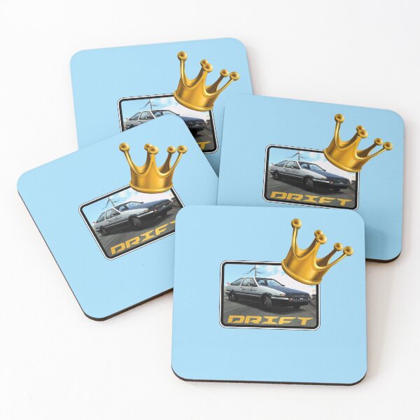 Item preview, Drift King! Gold Crown (On Blue) designed and sold by epinkb.