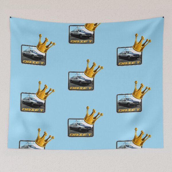 Item preview, Drift King! Gold Crown (On Blue) designed and sold by epinkb.
