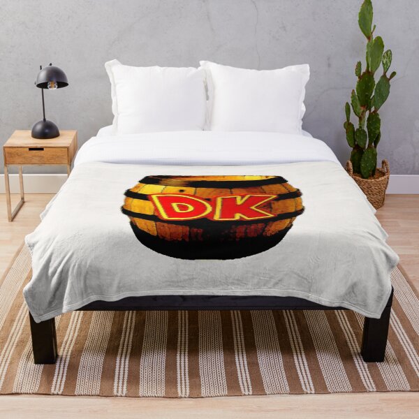 Donkey Kong Throw Blankets Redbubble