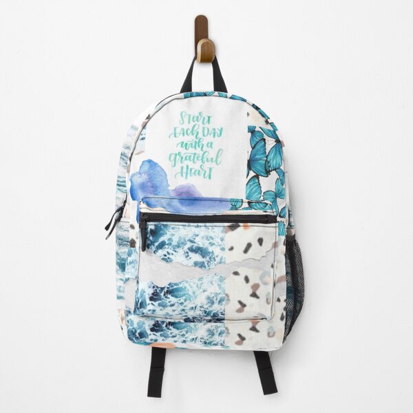 Item preview, Aesthetic Blue and Orange Coastal Print designed and sold by ansleyelisa.
