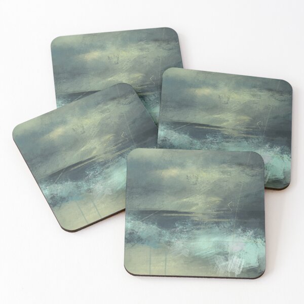 Item preview, Beach seaside abstract painting  designed and sold by Amberravens.