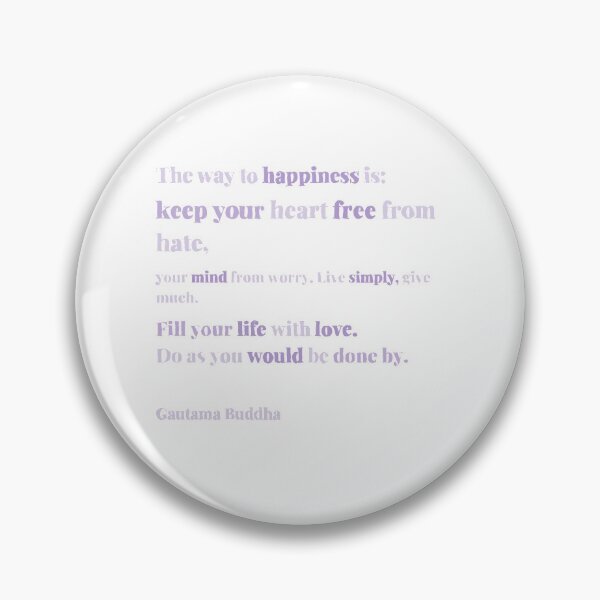 Item preview, Buddha quotes happiness lilac designed and sold by KennyLucky.