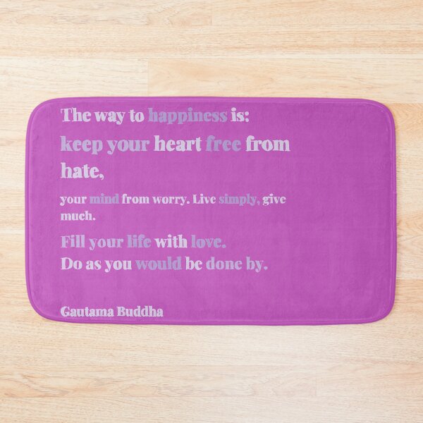 Item preview, Buddha quotes happiness lilac designed and sold by KennyLucky.
