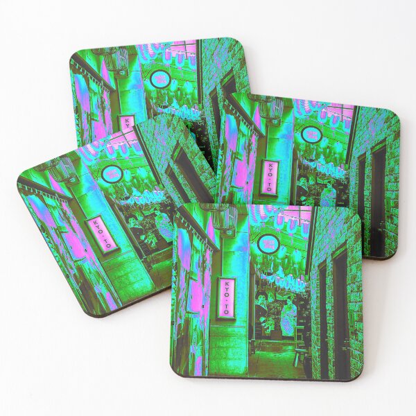 Item preview, Kyoto Japan City Alley with Geisha Vaporwave designed and sold by glitchhub.