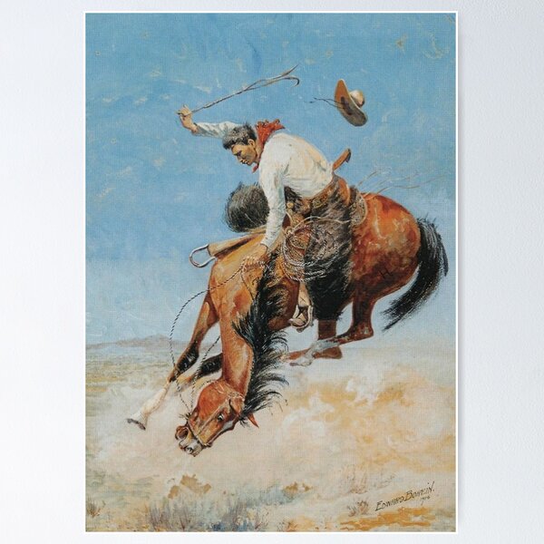Item preview, “Swapping Ends” Cowboy Art by Edward Borein designed and sold by PatricianneK.
