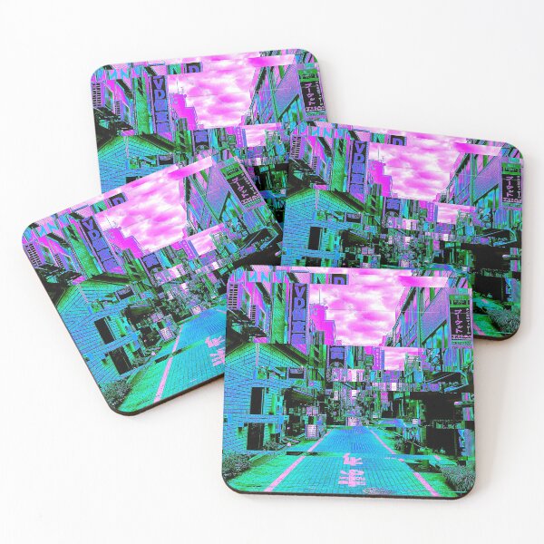 Item preview, Japanese City Street Vaporwave Glitch Art designed and sold by glitchhub.
