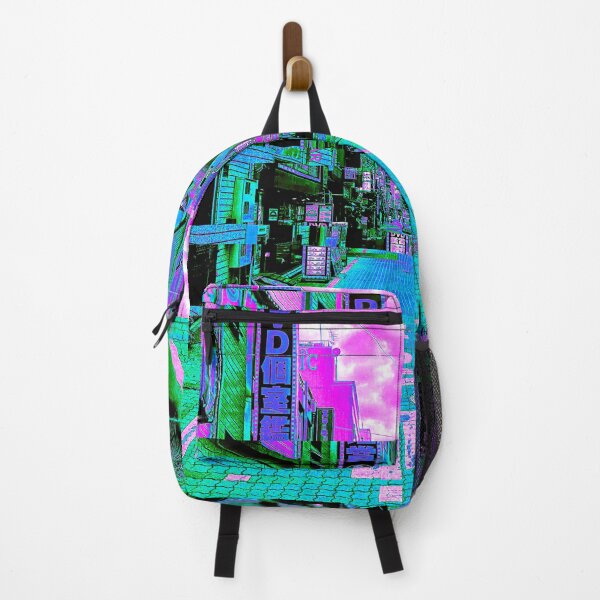 Item preview, Japanese City Street Vaporwave Glitch Art designed and sold by glitchhub.