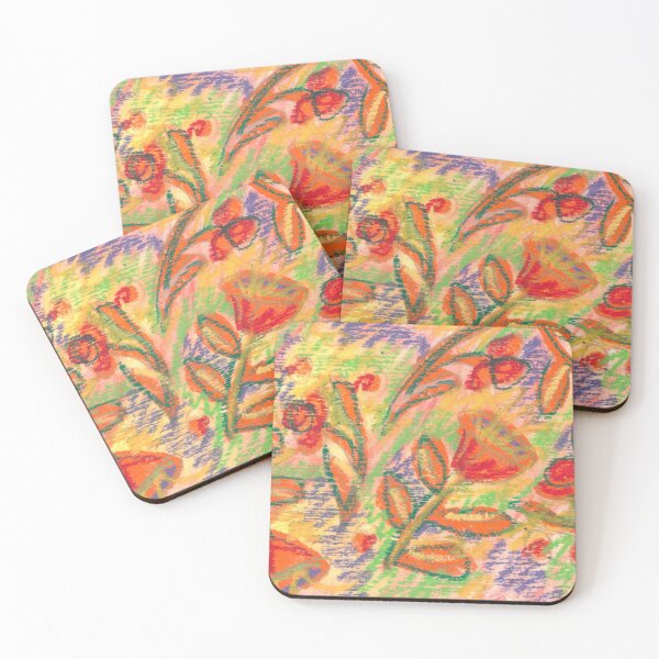 Item preview, Whimsical Orange Flowers designed and sold by Sarah Aubry.