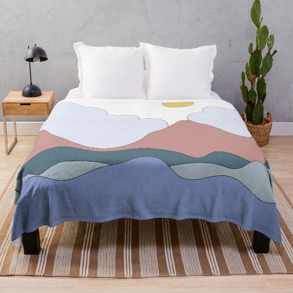 Item preview, Modern poster cozy landscape minimalistic designed and sold by klorrine.