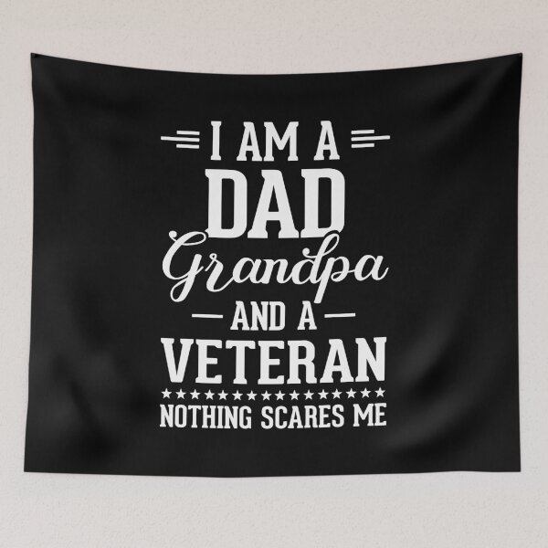 Artikelvorschau, Ich bin ein Papa, Opa und ein Veteran Nichts macht mir Angst, stolzer USA-Veteranen-Vater entworfen und verkauft von Md. Manjur Ahamed.