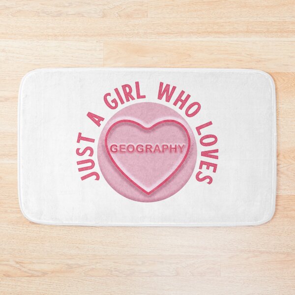 Item preview, Just A Girl Who Loves Geography designed and sold by WASABISQUID.