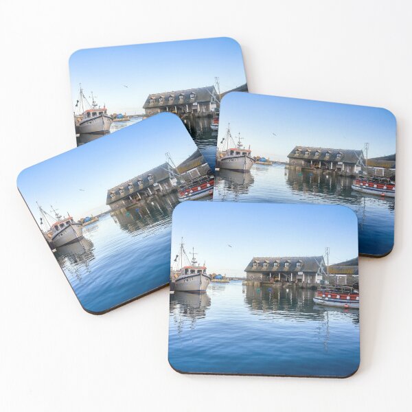 Item preview, Fishing boats in Mevagissey Harbour, Cornwall. designed and sold by VnGphoto.