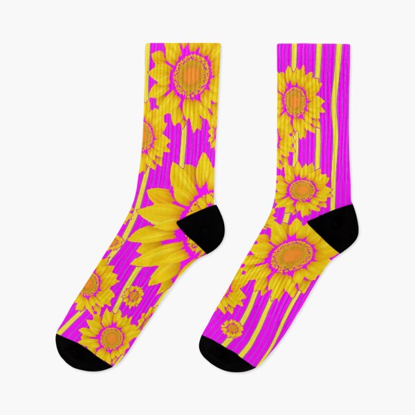Item preview, CONTEMPORAY MODERN ART SUNFLOWERS  FUCHSIA PATTERN ART designed and sold by sharlesart.