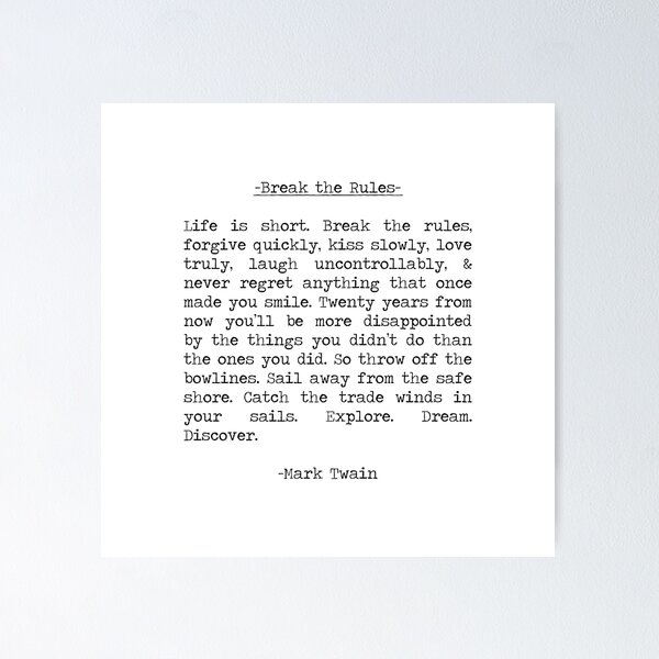 Item preview, Mark Twain minimal quote designed and sold by SummerSoulCo.