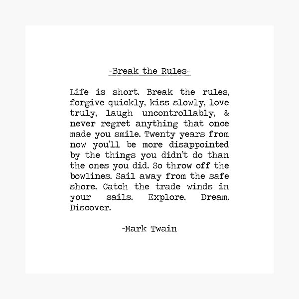 Item preview, Mark Twain minimal quote designed and sold by SummerSoulCo.