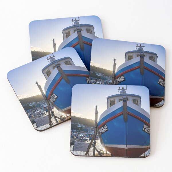 Item preview, Fishing boat docked in Mevagissey Harbour, Cornwall, England. designed and sold by VnGphoto.