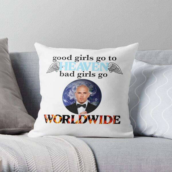 good girls - pitbull Throw Pillow