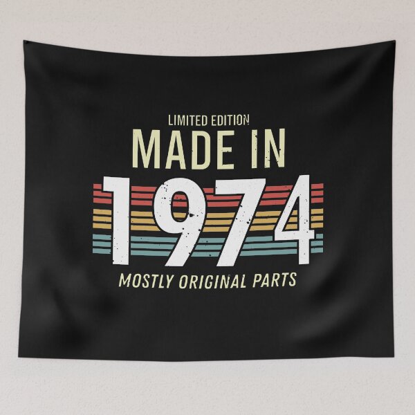 Item preview, Limited Edition Made In 1974 Mostly Original Parts - Funny Vintage Years Old Birthday Gifts. designed and sold by ALITOPRINCE.