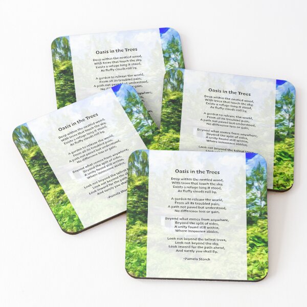 Item preview, Oasis in the Trees Poem designed and sold by Pamela Storch.