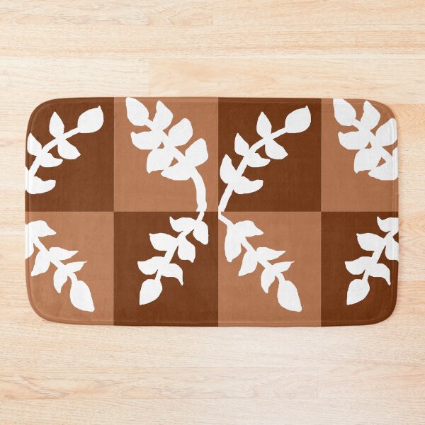 Item preview, White Leaves With 2 Shades of Brown designed and sold by DesignsByMuriel.