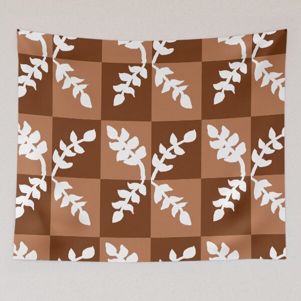Item preview, White Leaves With 2 Shades of Brown designed and sold by DesignsByMuriel.