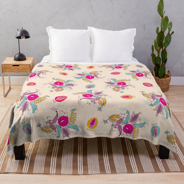 Item preview, Funny Floral Vulva Pattern designed and sold by okpinsArtDesign.