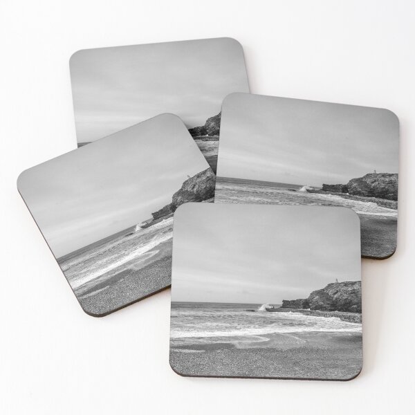Item preview, Portreath Beach and the Harbour Wall Monochrome designed and sold by VnGphoto.