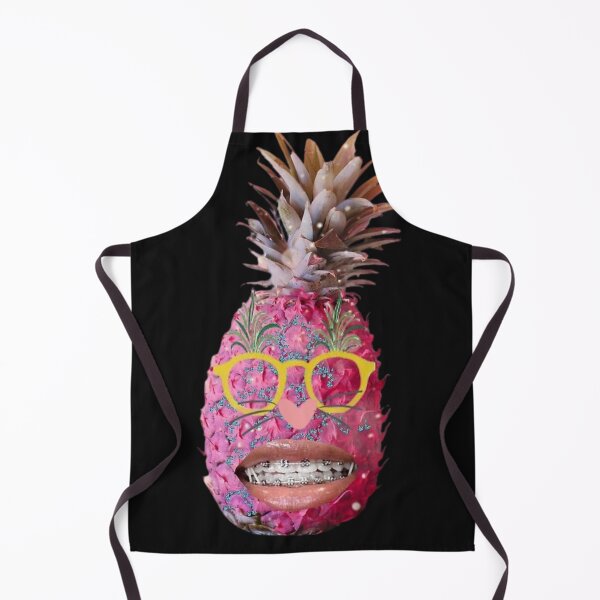Item preview, Silly Pink Pineapple with Yellow Glasses and Braces designed and sold by GeoTeasters.