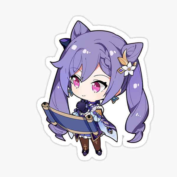 Chibi Keqing Genshin Impact Sticker For Sale By Persephonexx Redbubble 