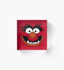 Animal Muppet (Orange Lips&Nose) Acrylic Block