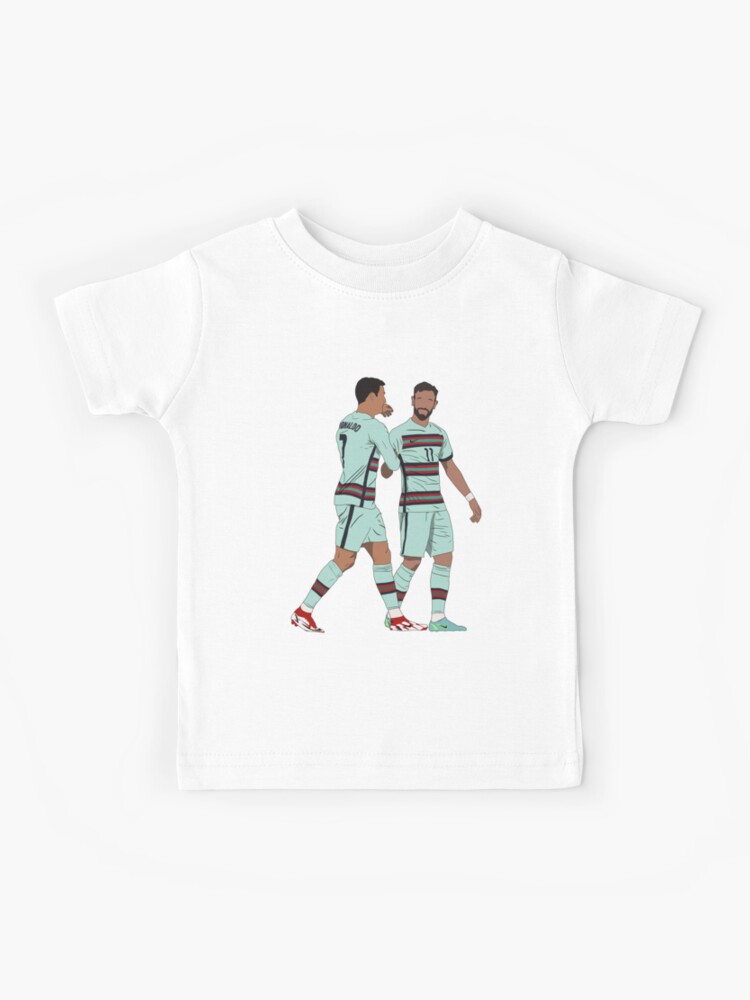 T-shirt enfant for Sale avec l'œuvre « Cristiano Ronaldo Ballon Kiss United  » de l'artiste Hevding