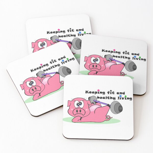 Item preview, Pig - Keeping fit and healthy living  designed and sold by Shirley cute art .