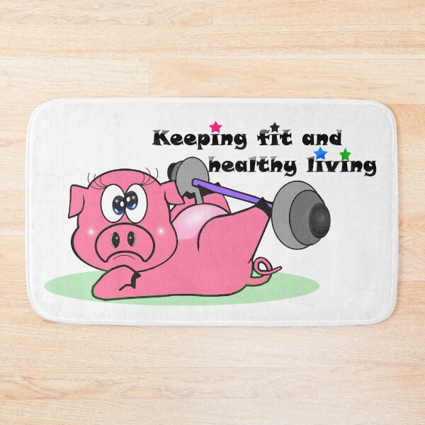 Item preview, Pig - Keeping fit and healthy living  designed and sold by Shirley cute art .