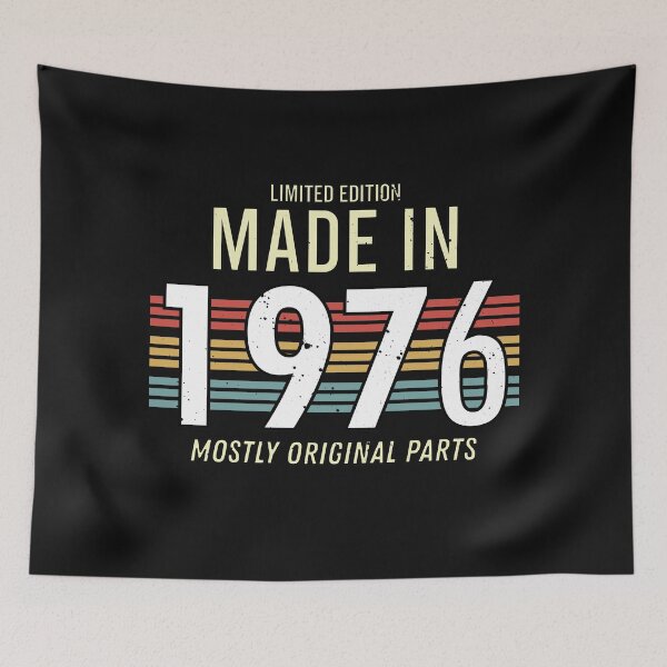 Item preview, Limited Edition Made In 1976 Mostly Original Parts - Funny Vintage Years Old Birthday Gifts. designed and sold by ALITOPRINCE.