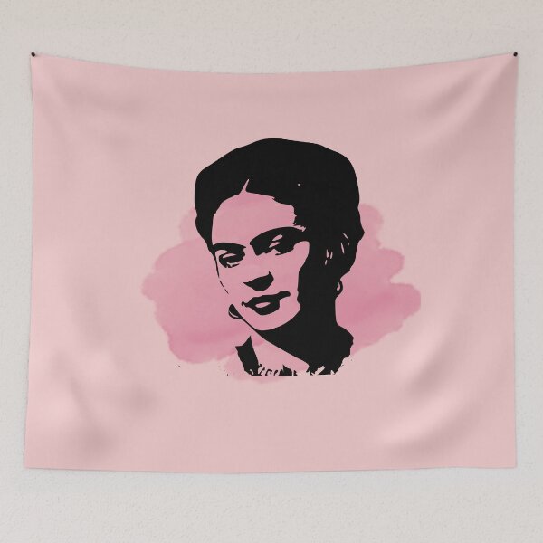 Item preview, Frida kahlo portrait feminist pink pop art designed and sold by MiloHarris.