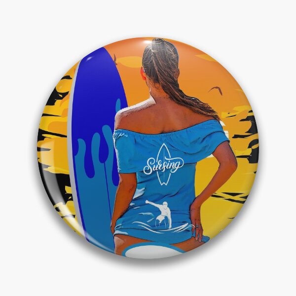 Item preview, Summer surfer female surfer designed and sold by GaryDobson.