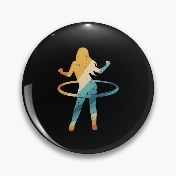 Item preview, Cool Retro Hula Hooping Girl designed and sold by MagicSD Designs.
