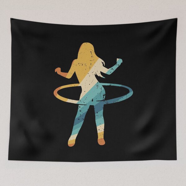 Item preview, Cool Retro Hula Hooping Girl designed and sold by MagicSD Designs.
