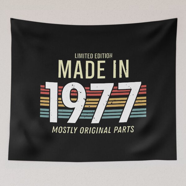Item preview, Limited Edition Made In 1977 Mostly Original Parts - Funny Vintage Years Old Birthday Gifts. designed and sold by ALITOPRINCE.