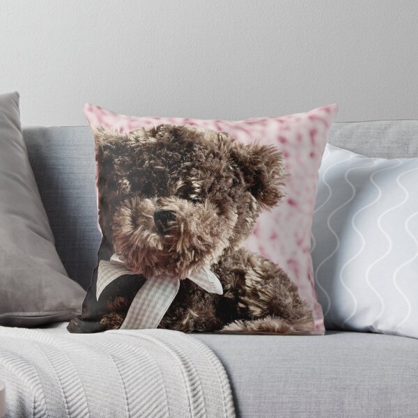 Teddy Bear Cuddles Throw Pillow