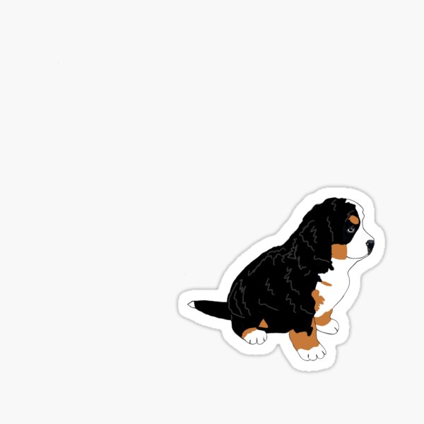 Item preview, Bernese Mountain Dog Puppy (dark background) designed and sold by zhedgehog88.