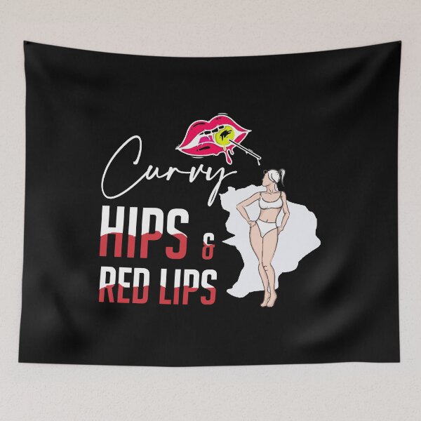 Item preview, Curvy Hips And Red Lips designed and sold by BigGirlsareSexy.
