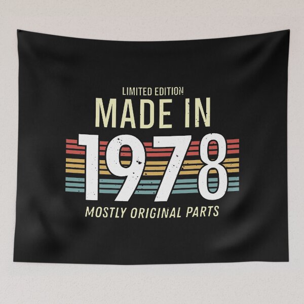 Item preview, Limited Edition Made In 1978 Mostly Original Parts - Funny Vintage Years Old Birthday Gifts. designed and sold by ALITOPRINCE.
