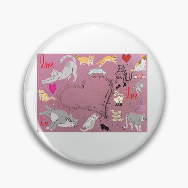 Item preview, Cats Love Meow in Pink designed and sold by Mamta Thakkar.