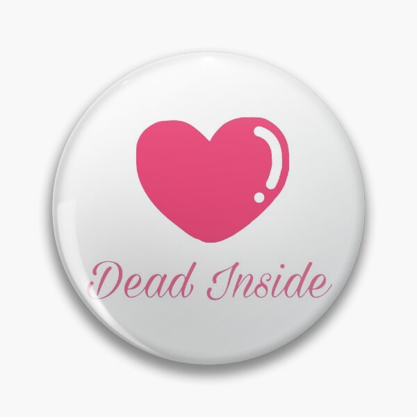 Artikelvorschau, Dead Inside Pink mit Herz entworfen und verkauft von GeoTeasters.