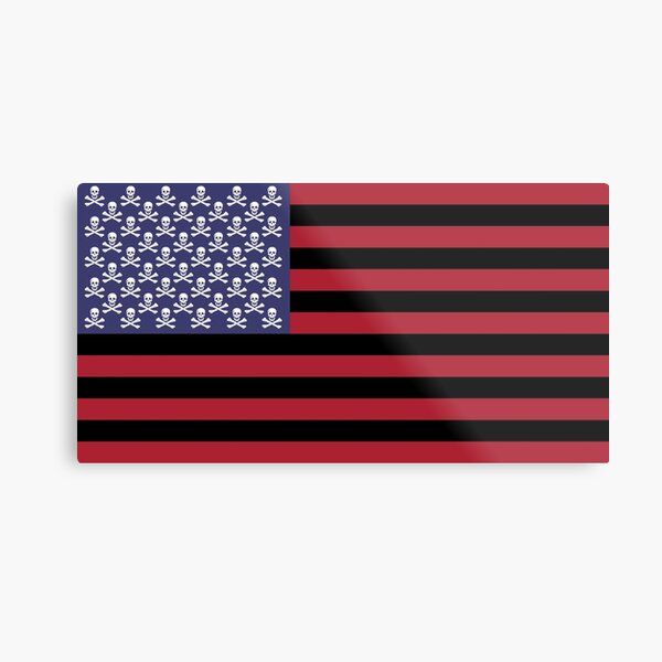 Mark Twain's proposed anti-imperialist protest flag for the American-controlled Philippines Metal Print