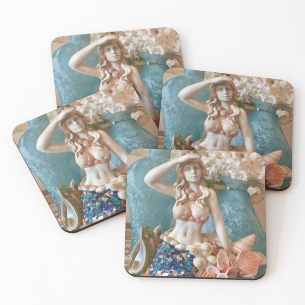 Item preview, Romantic Mermaid with Seashells and Sea Glass  designed and sold by WigOutlet.