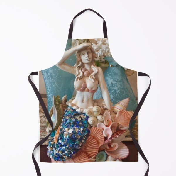 Item preview, Romantic Mermaid with Seashells and Sea Glass designed and sold by WigOutlet.